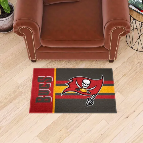 Vista 2 de FANMATS NFL Tampa Bay Buccaneers - Alfombra de nailon para principiantes, 19 x 30 pulgadas