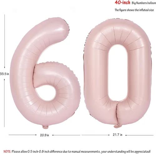 Vista 107 de Globos de 40 pulgadas con números de caramelo, papel de aluminio de helio, globos de látex de Mylar para fiesta de cumpleaños, decoración digital 0