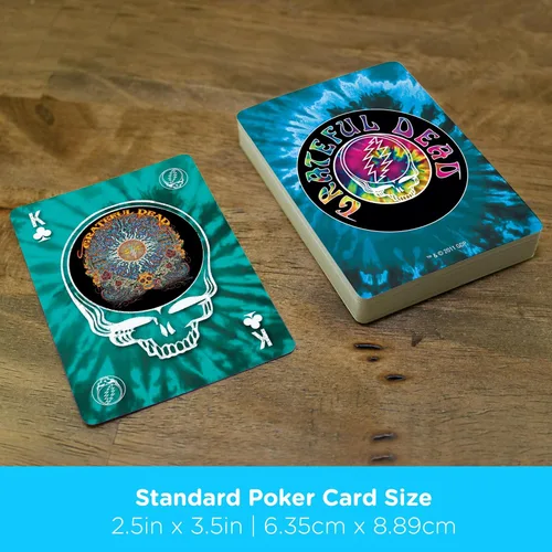 Vista 5 de AQUARIUS Naipes Grateful Dead – Baraja de cartas con temática de Grateful Dead para tus juegos de cartas favoritos – Mercancía y coleccionables