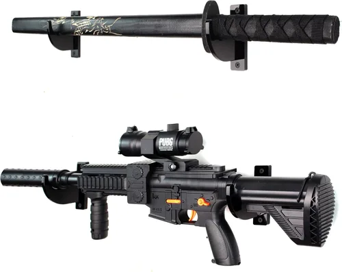 Vista 2 de WANLIAN Soporte de soporte para espada, Katana de espada Samurai, soporte de sable de luz