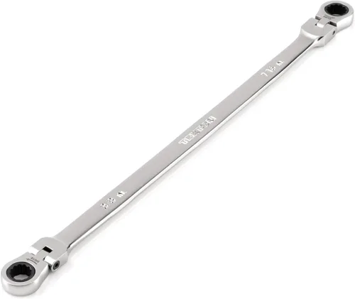 Vista 9 de TEKTON Llave de extremo de caja de trinquete de 1/2 x 9/16 pulgadas de largo con cabeza flexible de 12 puntos WRB36313