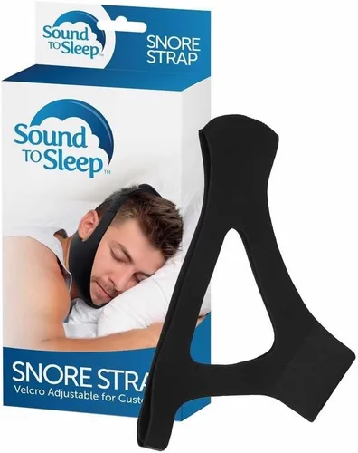 SoundToSleep™ Correa de barbilla antironquidos, dispositivo de tapón de ronquidos, correa de mandíbula para evitar ronquidos para alivio natural e
