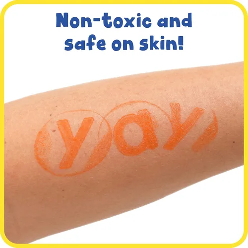 Vista 5 de READY 2 LEARN Bloc de sellos perfumados, cítricos, naranja, no tóxico, resistente a la decoloración, suministros de arte divertidos para niños