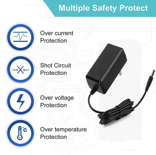 Vista 2 de Adaptador de corriente para pistola de masaje de 25.2 V-1 A, cable de carga de suministro de CA/CC compatible con FITPULSE, Chirogun, DARKIRON