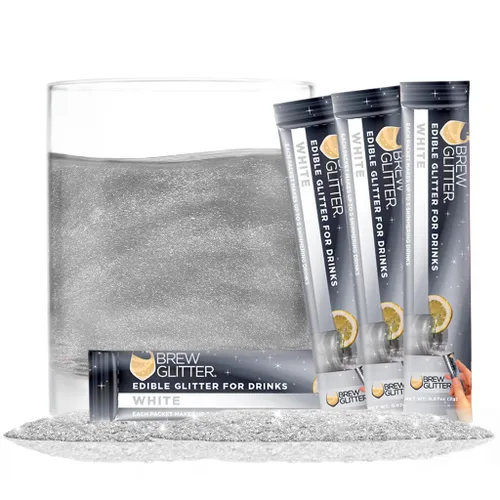 Vista 16 de Brew Glitter - Purpurina comestible rosa claro para bebidas, cócteles, cerveza y bebidas 1 frasco de 4g