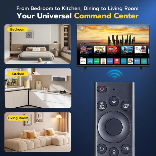 Vista 5 de Mando a Distancia Universal Compatible para Samsung LCD LED HDTV Smart TV