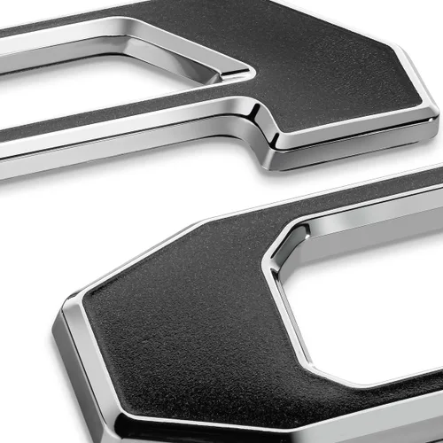 Vista 8 de EyeCatcher Pro Series - Letras insertas para portón trasero compatibles con Tacoma 2016-2023 (bandera americana BLKCHRMBLK)