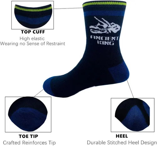 Vista 2 de Calcetines deportivos para niños, diseño de dinosaurios, 10 pares