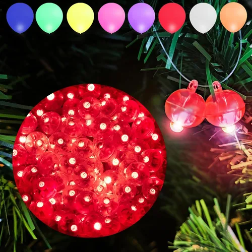 Vista 16 de Aogist 100 luces de globo verde, mini bola impermeable de largo tiempo de espera, lámpara LED redonda para linterna de papel, fiesta, boda