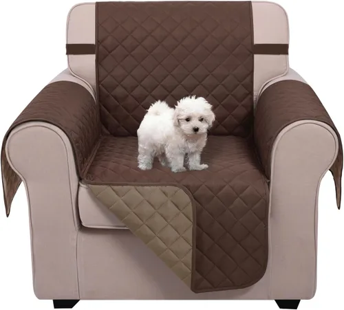 Vista 97 de U-NICE HOME - Fundas para sillas reclinables, reversibles, con correas elásticas, resistentes al agua, con acolchado de diamante, para proteger