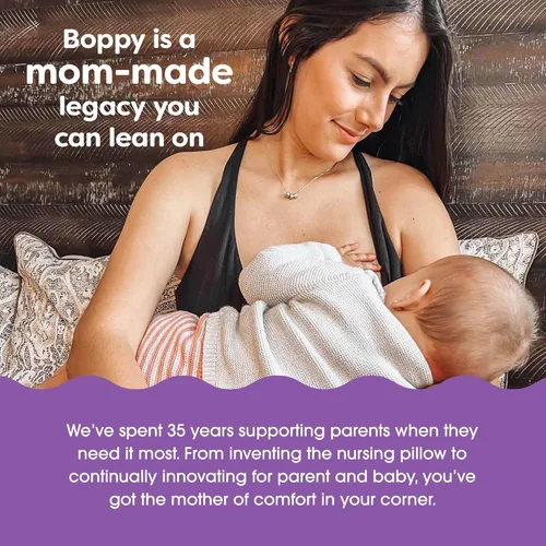 Vista 6 de Boppy - Funda de almohada para lactancia, hojas verdes orgánicas, funda única, cubierta deslizable fácil con tela 100% algodón orgánico suave