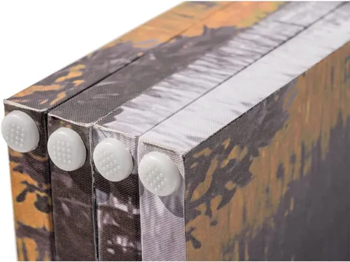 Vista 4 de Legacy Decor 4 paneles de divisor de habitación pantalla de privacidad doble cara impresión digital New York Central Park Bow Bridge