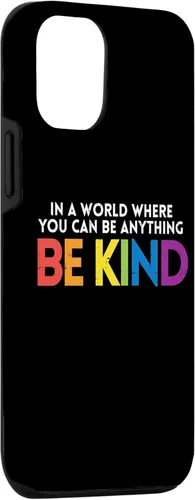 Vista 3 de Funda de regalo para iPhone 14 World Be Kind Rainbow LGBT Pride Lesbiana Gay Bi Trans