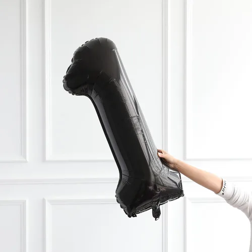 Globos negros jumbo de 40 pulgadas con el número 18 para decoración de fiesta de cumpleaños de 18 años, para hombres y mujeres, suministros de