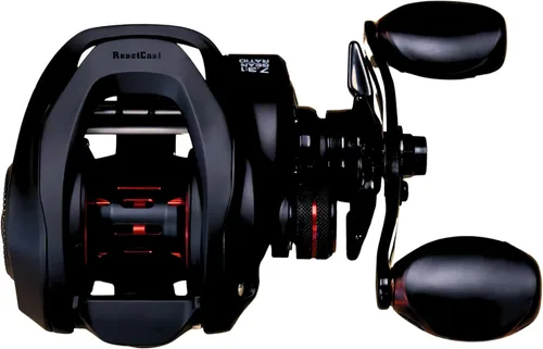 Vista 7 de Reaction Tackle ReactCast Baitcasting Reel, 7.3:1 High-Speed Baitcaster with 9+1 Bearings, Aluminum Frame, Dual Brake System and Smooth Drag for