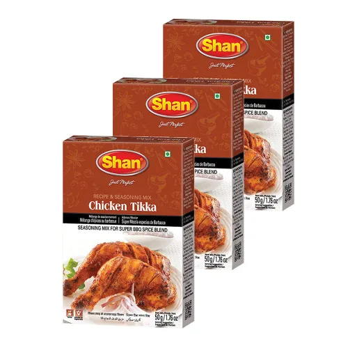 Vista 37 de Shan - Mezcla de Chicken Tikka Masala (50g) - Paquetes de condimentos para Tikka Masala (Paquete de 6)