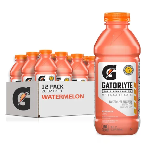 Vista 4 de Gatorlyte - Bebida de electrolitos de rehidratación rápida, cereza y lima, mezcla especializada de 5 electrolitos, azúcar inferior, sin edulcorantes