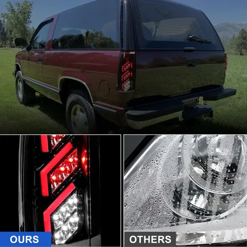 Vista 5 de ROXX Luces traseras LED completas Compatibles con Chevy C/K(1500/2500/3500) 1988-1999 y Chevy Suburban/GMC Yukon 1992-1999, Chevy Blazer 1992-1994