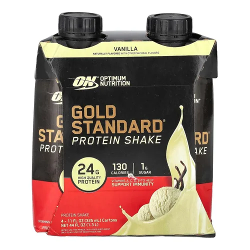 Vista 15 de Optimum Nutrition Gold Standard Batido de Proteína, 24g de Proteína, Batidos de Proteína Listos para Beber, Sin Gluten, Café con Leche, 11 onzas