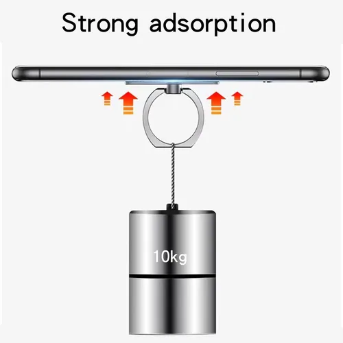 Vista 3 de Cavdycidy Soporte de anillo de metal brillante para teléfono celular, rotación de 360°, soporte universal compatible con todos los teléfonos