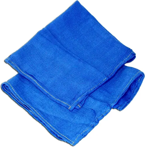 Vista 3 de Blue New Huck Towels (8 libras) de tela de grado industrial, limpieza multiusos, manchas para mecánicos de automóviles, limpieza, hogar y comercial