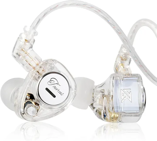 Vista 21 de KZ Castor - Auriculares intrauditivos, sonido de graves mejorado HiFi, IEMs aislantes de ruido ajustables, auriculares con cable de doble