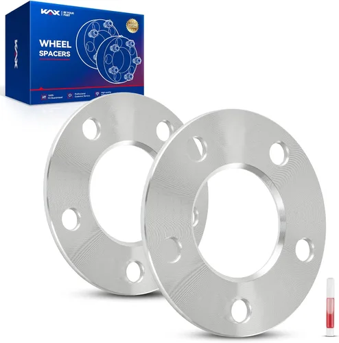 Vista 43 de KAX Espaciadores de rueda de 4 x 4.25 pulgadas de 1 pulgada para enfoque, fiesta, espaciadores centrados de 4 lengüetas con orificio de cubo