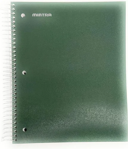 Vista 39 de Mintra Office Cuadernos de Espiral Duraderos, 5 Materias (Hielo Ártico, Rayado Universitario 1pk)