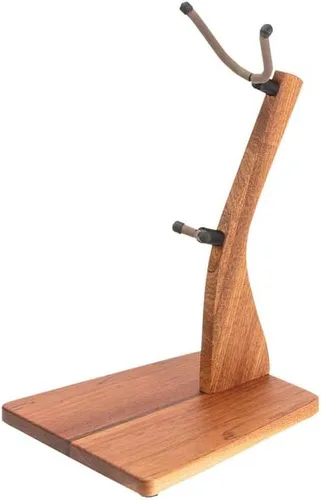 Vista 8 de Zither - Soporte de madera para bajo, hecho a mano, madera de cerezo maciza, ideal para bajo eléctrico, fabricado en Estados Unidos