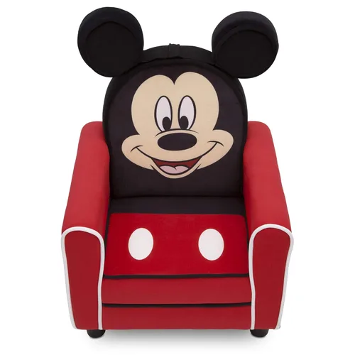 Vista 8 de Delta Children - Silla tapizada con personaje para niños, Mickey Mouse de Disney, madera