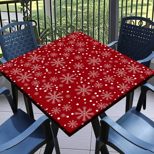 Vista 20 de Round Fitted Tablecloth with Elastic Outdoor Table Cover Round Elastic Tablecloths for Tables Waterproof Wipeable Table Cloths for