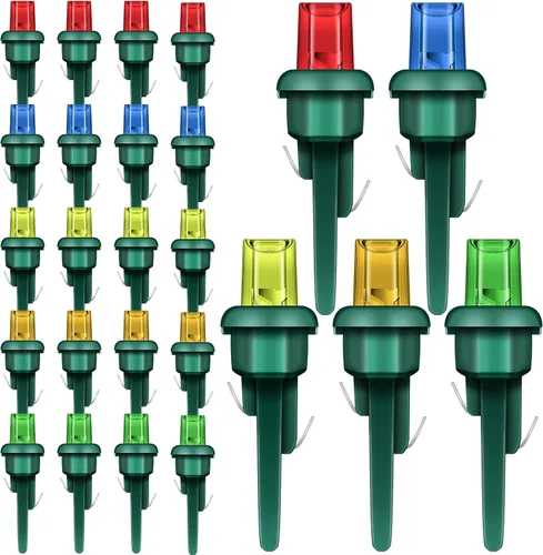 Vista 8 de Mudder 80 Piezas de Bombillas LED de Reemplazo para Navidad, Bombillas de Reemplazo para Luces de Cadena al Aire Libre para Suministros de Luces