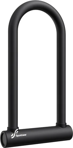 Vista 11 de Sportneer Candado para bicicleta: Candado en U resistente para bicicleta con cable de acero de seguridad de 1,8 m - grillete de 18 mm para bicicleta