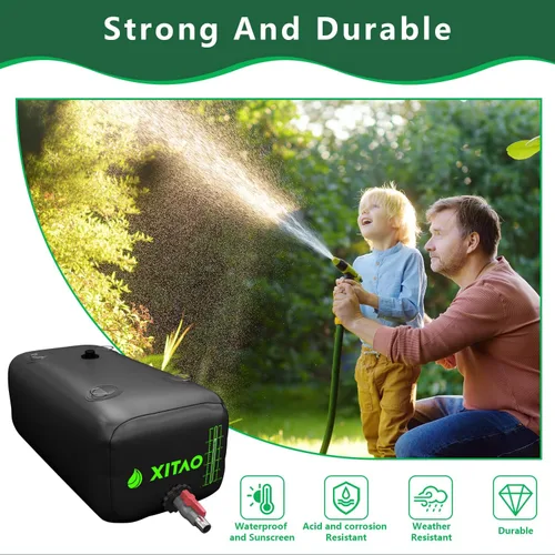 Vista 4 de XITAO Water Bladder Storage Containers, Water Tank Foldable Portable Water Storage,Water Storage Bag Containers for RV, Camping, Garden, Irrigation