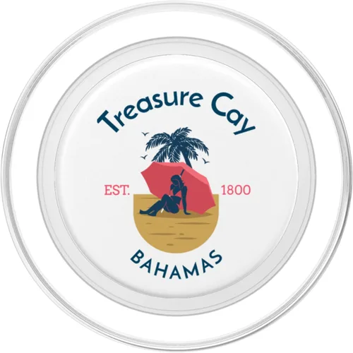 Vista 2 de Treasure Cay Great Abaco Island en las Bahamas PopSockets MagSafe PopGrip para iPhone