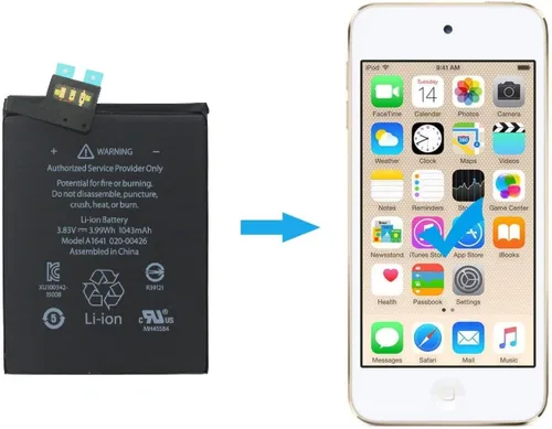 Vista 2 de Reemplazo de batería A1641 para iPod Touch 6 A1574 A2178