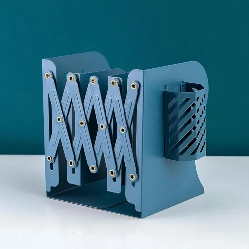 Vista 7 de Sujetadores de libros ajustables Gardesk, sujetadores de libros de metal para libros pesados, sujetadores de libros resistentes, antideslizantes