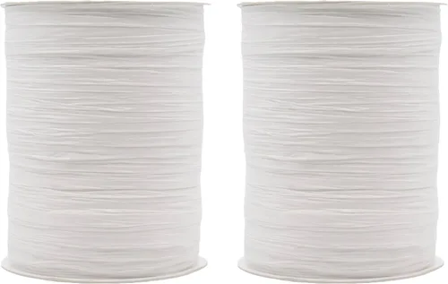 Vista 17 de Paquete de 2 rollos de cinta de rafia de papel de 200 yardas para embalaje y decoración de papel kraft (aguamarina)