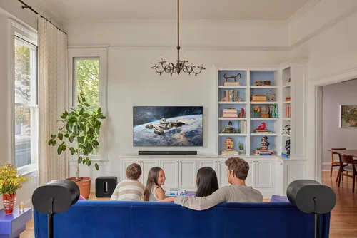 Vista 9 de Barra de sonido Sonos Arc Ultra con Dolby Atmos y control de voz - Sonido envolvente 9.1.4 para TV y música - Negro