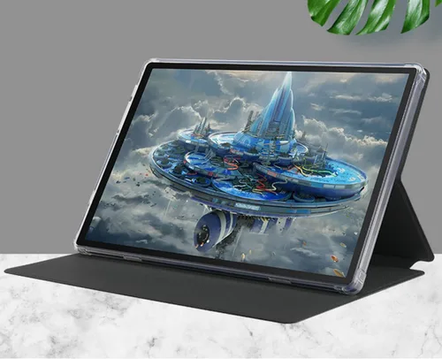 Vista 2 de Funda para tablet CHUWI Hi10 XPro de 10.1 pulgadas, ultrafina de piel sintética, delgada, con múltiples ángulos de visión, con función de encendido