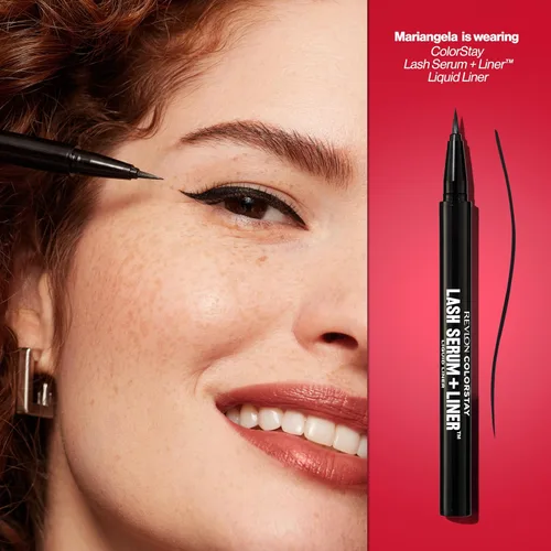 Vista 9 de REVLON ColorStay - Suero de pestañas + forro, delineador de ojos impermeable, relleno de calcetines para ella, pestañas de aspecto más saludable