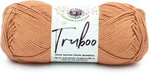 Vista 57 de Lion Brand Yarn Truboo Yarn, Azul (1 madeja)
