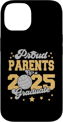 Vista 4 de iPhone XR Parents of a 2025 Graduate Prom Graduation 25 VolleyBall Case