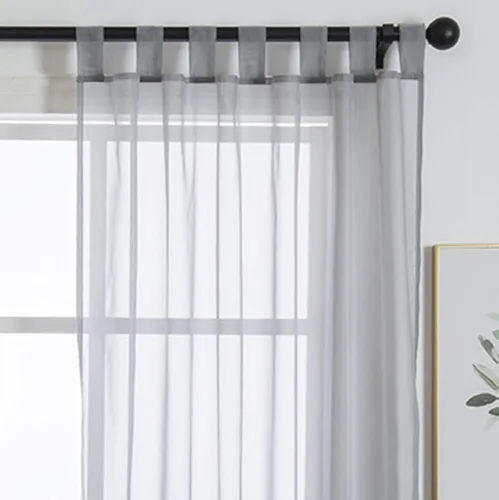 ZebraSmile 1 panel cortina transparente para sala de estar cortinas para puerta corrediza de cristal cortinas transparentes para dormitorio cortina
