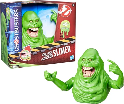 Vista 12 de Ghostbusters Juguete animatrónico Squash & Squeeze Slimer, más de 40 efectos de sonido, fantasma verde interactivo de 7 pulgadas, juguetes