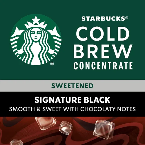 Vista 5 de Starbucks Cold Brew Concentrado de café, café helado negro endulzado, 32 onzas líquidas