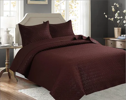 Vista 7 de Legacy Decor Colcha reversible de 3 piezas de cachemira para todas las estaciones, tamaño matrimonial de gran