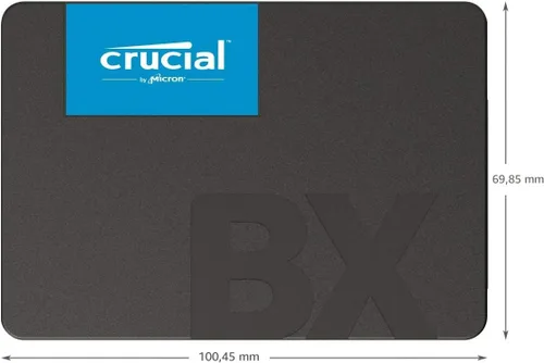 Vista 3 de Crucial BX500 2TB 3D NAND SATA SSD interno de 2.5 pulgadas, hasta 540MB/s - CT2000BX500SSD1, unidad de estado sólido