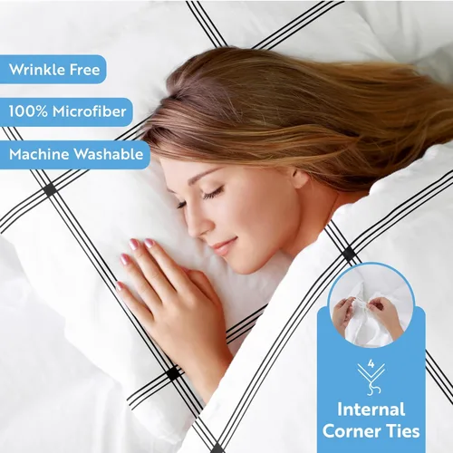 Vista 272 de Linen Market Funda de edredón individual para cama individual – Experimenta una comodidad similar a un hotel con una suavidad inigualable