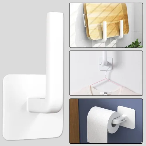 Vista 5 de OLizee® 4 pares de muñequeras absorbentes para spa con 2 ganchos de pared, organizador de toalla de lavado de muñeca, toalla de lavado de cara